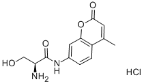 L-SERINE 7-AMIDO-4-METHYLCOUMARIN HYDROCHLORIDE 结构式