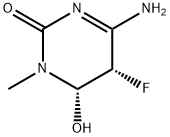 2(1H)-Pyrimidinone,4-amino-5-fluoro-5,6-dihydro-6-hydroxy-1-methyl-,cis- 结构式