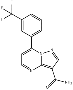 7-[3-(Trifluoromethyl)phenylpyrazolo[1,5-a]-pyrimidine-3-carboxamide