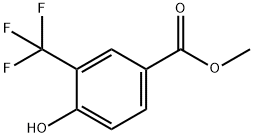 4-羟基-3-(三氟甲基)苯甲酸甲酯 结构式