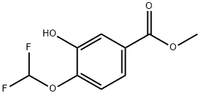 4-二氟甲氧基-3-羟基苯甲酸甲酯 结构式