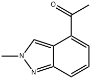 4-乙酰基-2-甲基-2H-吲唑 结构式