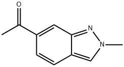 1-(2-甲基-2H-吲唑-6-基)乙酮 结构式