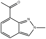 7-乙酰基-2-甲基-2H-吲唑 结构式