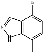 4-溴-7-甲基-1H-吲唑 结构式
