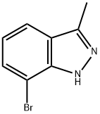 3-甲基-7-溴吲唑 结构式