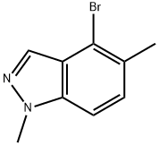 4-溴-1,5-二甲基-1H-吲唑 结构式
