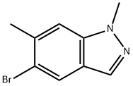 5-溴-1,6-二甲基-1H-吲唑 结构式