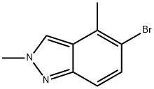 5-溴-2,4-二甲基-2H-吲唑 结构式
