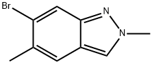 6-溴-2,5-二甲基-2H-吲唑 结构式