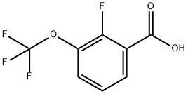 2-氟-3-(三氟甲氧基)苯甲酸 结构式