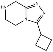 3-Cyclobutyl-5,6,7,8-tetrahydro-[1,2,4]triazolo[4,3-a]pyrazine 结构式