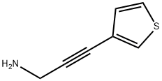 2-Propyn-1-amine, 3-(3-thienyl)- (9CI) 结构式