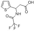 3-(2-噻吩基)-3-[(2,2,2-三氟乙酰基)氨基]丙酸 结构式