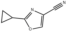2-环丙基-4-恶唑甲腈 结构式