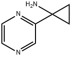 1-(Pyrazin-2-yl)cyclopropan-1-amine 结构式