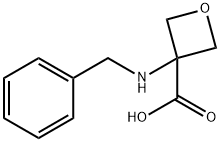 3-(苄氨基)氧杂环丁烷-3-羧酸 结构式