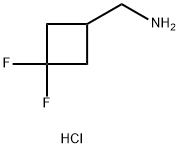 (3,3-二氟环丁基)甲胺盐酸盐 结构式