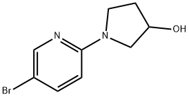 1-(5-溴吡啶-2-基)吡咯烷-3-醇 结构式