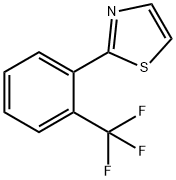 2-[2-(Trifluoromethyl)phenyl]-1,3-thiazole 结构式