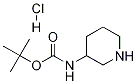 3-叔丁氧基羰基氨基哌啶盐酸盐 结构式