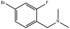 1-(4-溴-2-氟苯基)-N,N-二甲基甲胺 结构式