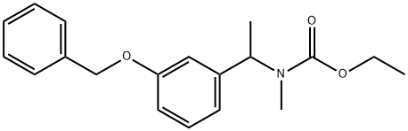N-[1-(3’-Benzyloxyphenyl)ethyl]-N-methyl-O-ethylcarbamate 结构式
