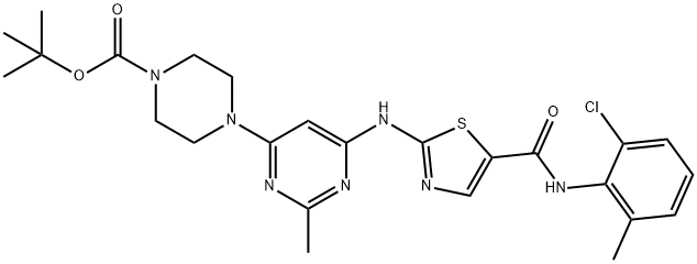 N-Boc-N-deshydroxyethyl Dasatinib 结构式