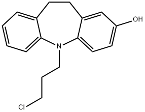 5-(3-Chloropropyl)-10,11-dihydro-2-hydroxy-5H-dibenz[b,f]azepine 结构式