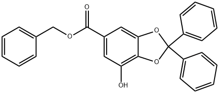 Galic Acid 3,4-Diphenylmethylene Ketal Benzyl Ester 结构式