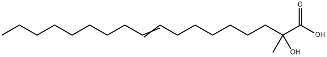 (cis-9)-2-Hydroxy-2-methyl-octadecenoic Acid 结构式