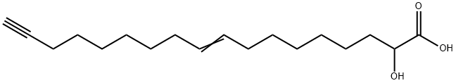 (cis-9)-2-Hydroxy-octadecen-17-ynoic Acid 结构式