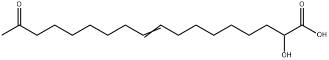 (顺式-9)-2-羟基-17-氧代十八碳烯酸 结构式