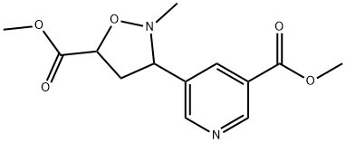 N-Methyl-3-[3-(5-methoxycarbonylpyridyl)-5-isoxazolecarboxylic Acid Methyl Ester 结构式