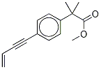 4-[(2-Vinyl]-1-enthyne)-α,α-dimethyl-benzeneacetic Acid Methyl Ester
 结构式