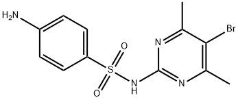 4-amino-N-(5-bromo-4,6-dimethyl-2-pyrimidinyl)benzenesulphonamide  结构式