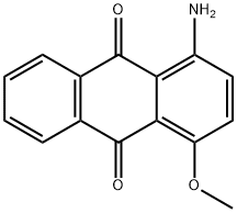 1-amino-4-methoxyanthracene-9,10-dione 结构式
