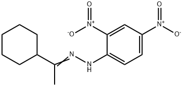 1-[1-[2-(2,4-Dinitrophenyl)hydrazono]ethyl]cyclohexane 结构式