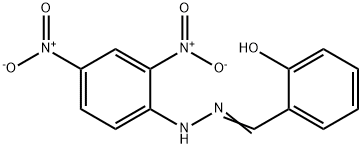 2-HYDROXYBENZALDEHYDE 2,4-DINITROPHENYLHYDRAZONE 结构式