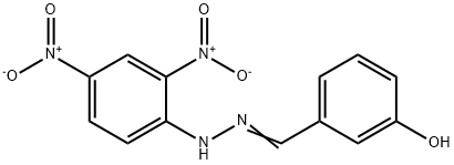 3-HYDROXYBENZALDEHYDE 2,4-DINITROPHENYLHYDRAZONE 结构式