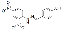 4-[2-(2,4-Dinitrophenyl)hydrazonomethyl]phenol 结构式