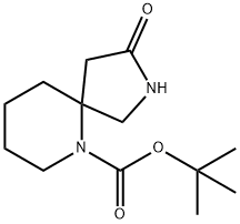 2,6-二氮杂螺[4.5]癸烷-6-羧酸,3-氧代-1,1-二甲基乙基酯 结构式