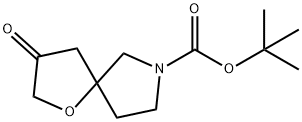 3-氧代-1-氧杂-7-氮杂螺[4.4]壬烷-7-甲酸 叔丁酯 结构式
