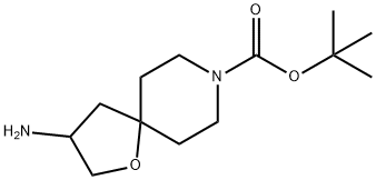 3-氨基-1-氧杂-8-氮杂螺[4.5]癸烷-8-羧酸叔丁酯 结构式