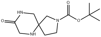 Tert-Butyl 8-Oxo-2,6,9-Triazaspiro[4.5]Decane-2-Carboxylate 结构式