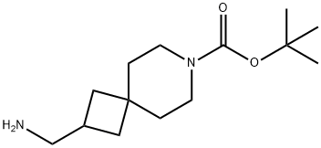 2-氨基甲基-7-BOC-7-氮杂螺[3.5]壬烷 结构式