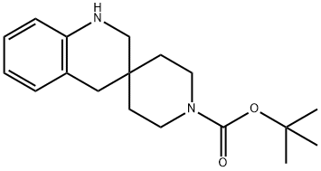 叔丁基 2',4'-二氢-1'H-螺[哌啶-4,3'-喹啉]-1-甲酸酯 结构式