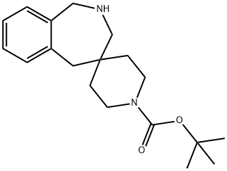 tert-Butyl 1,2,3,5-tetrahydrospiro[benzo[c]-azepine-4,4'-piperidine]-1'-carboxylate 结构式