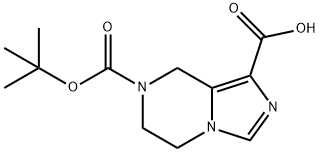 7-[(2-METHYLPROPAN-2-YL)OXYCARBONYL]-6,8-DIHYDRO-5H-IMIDAZO[1,5-A]PYRAZINE-1-CARBOXYLIC ACID 结构式