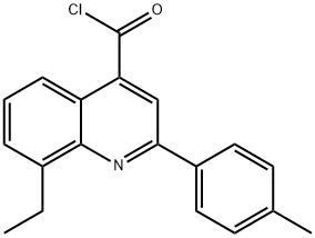 8-乙基-2-(对-甲苯基)喹啉-4-甲酰氯 结构式